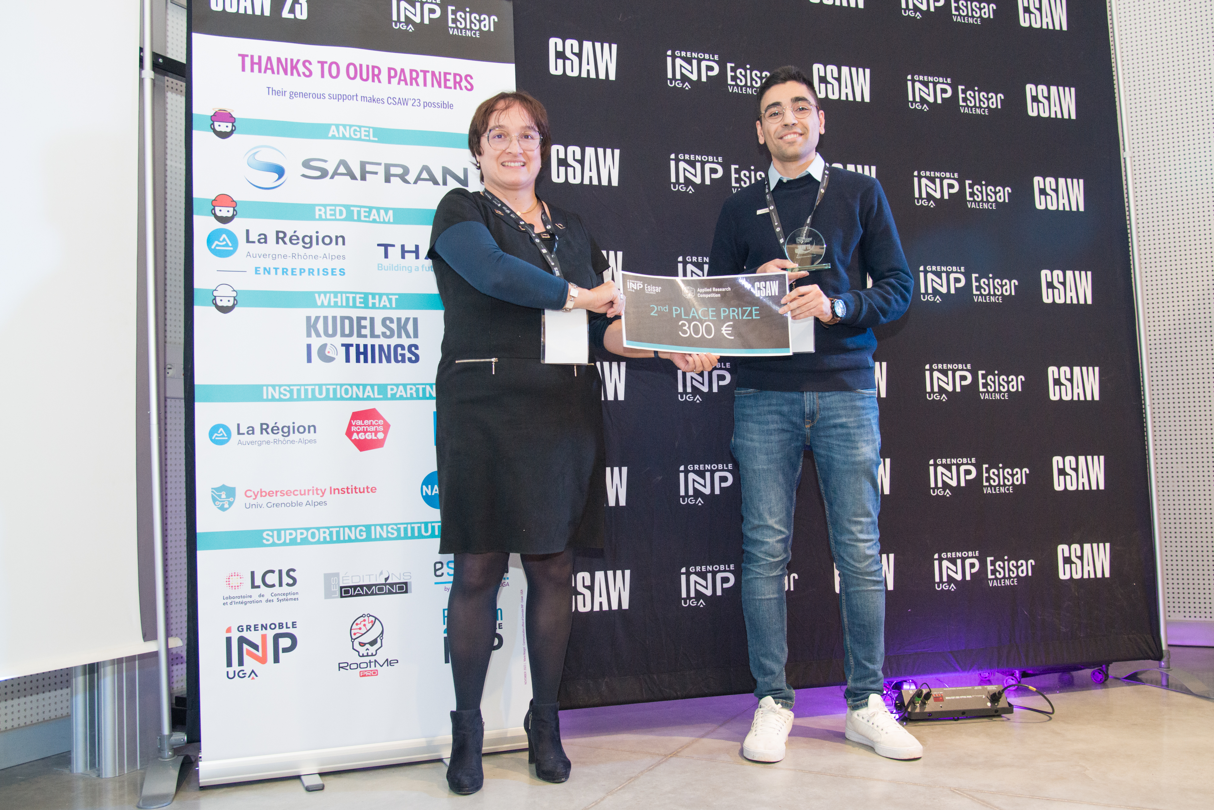 Soheil Khodayari secured 2nd place at CSAW Europe Applied Research Competition, Grenoble INP - Esisar, Valence, France, Nov 2023.